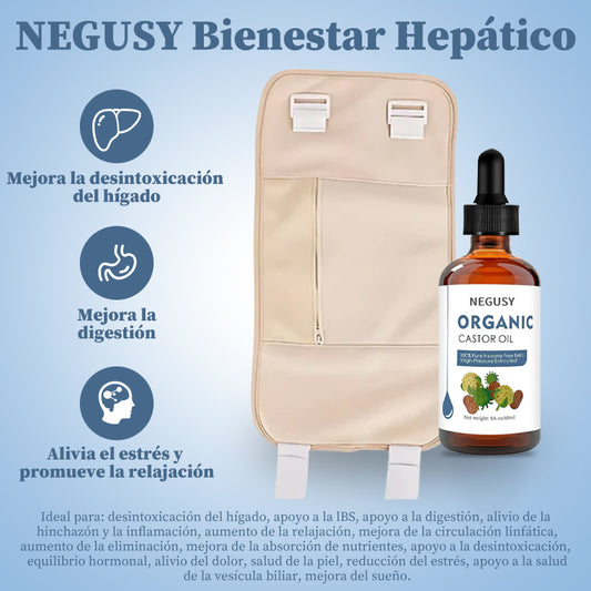 Paquete de Bienestar Hepático (Compresa + Aceite de Ricino)